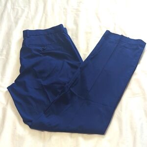 RLX Ralph Lauren Golf Pants Mens 32 x 32 Blue Polyester Flat Front Chino